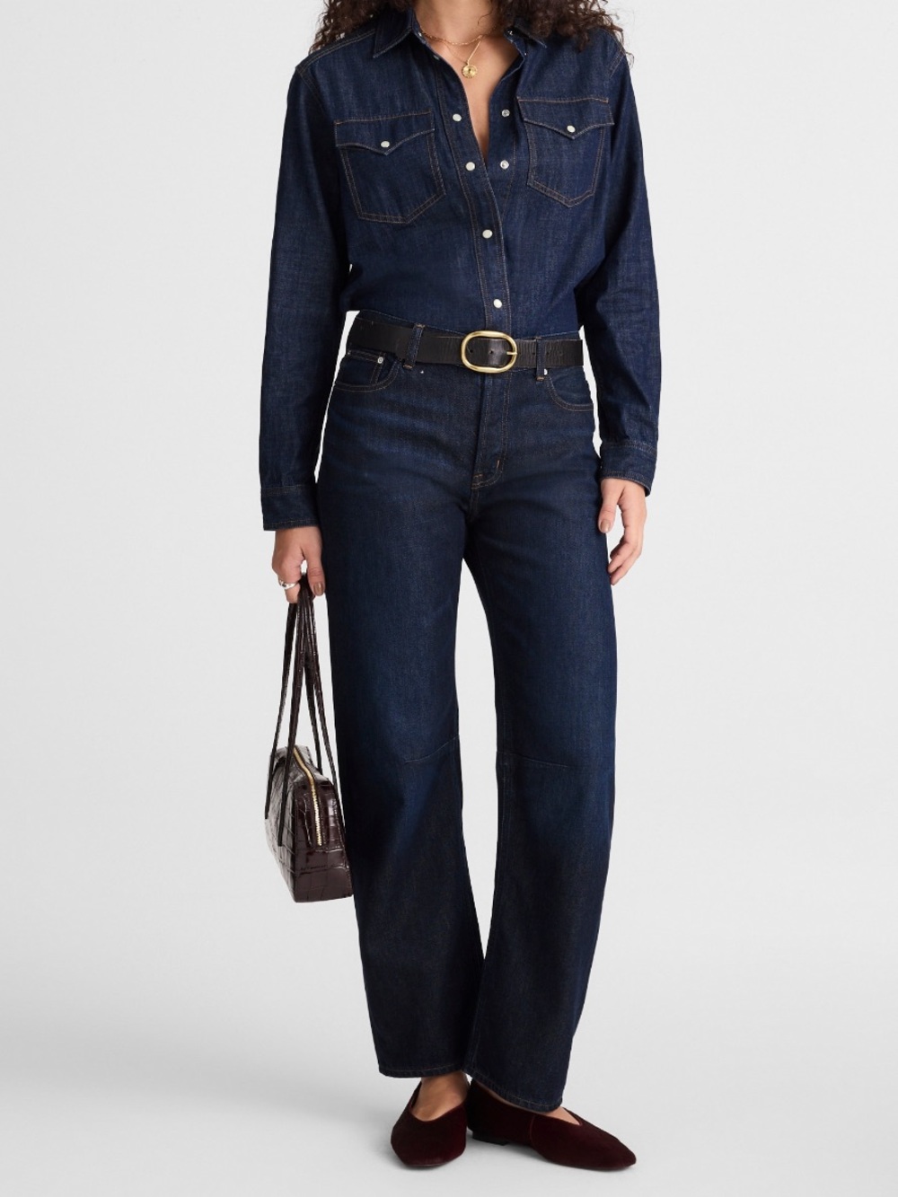 Madewell darted barrel leg Jean EUC